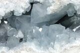 Sky Blue Celestine (Celestite) Crystal Geode - Madagascar #210371-2